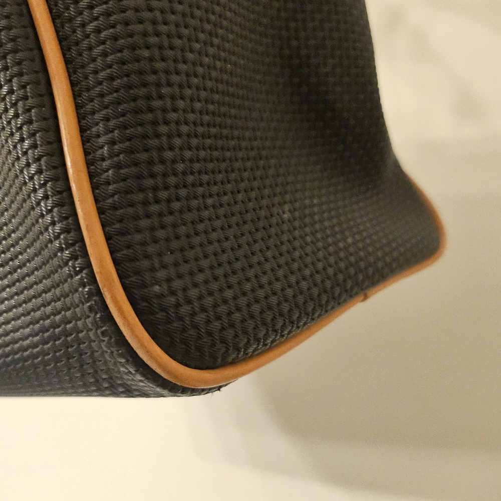 Yves Saint Laurent Vintage Woven Canvas Boston Bag - Picture 13 of 15